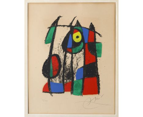 Joan Miró*, Farblithographie aus Miró/ Lithograph IIJoan Miró*, (1893-1983)1975Farblithographie aus Le Lithograph II. 1975. F