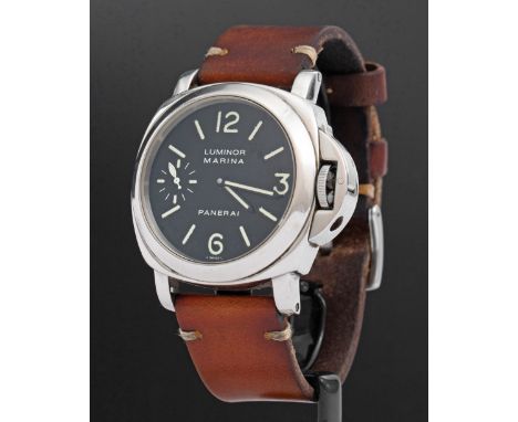 Panerai Luminor Marina PAM 00001 ArmbanduhrOfficine Panerai, FlorenzArmbanduhr PAM 00001. Auf dem Zifferblatt bezeichnet: LUM