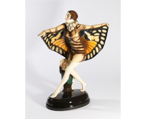 Josef Lorenzl, Goldscheider, Große Figur 'Gefangener Vogel'Josef LorenzlFriedrich Goldscheider, WienDesign about 1922Gefangen