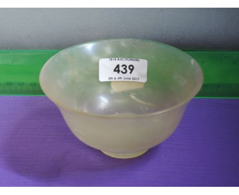 A honey yellow jade dish of traditional design