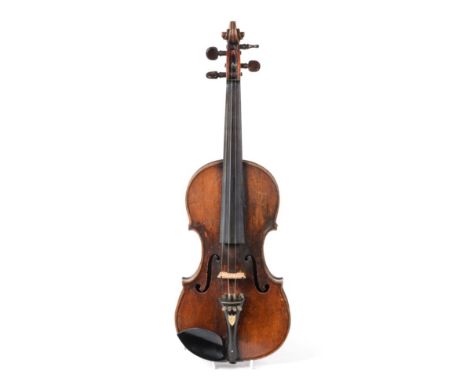 Violin 13 3/4'' two piece back, ebony fingerboard, labelled 'Andreas Guarnerius Cremonae, Sub Titulo Santae Teresiae 1691' ca