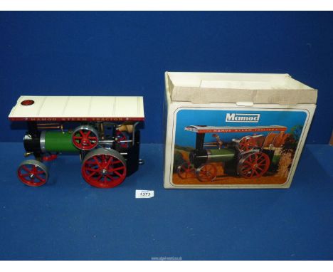 An original boxed Mamod model T.E.1, live steam Traction Engine complete with vapourising spirit lamp, filler funnel and deta