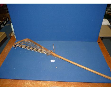 A Lacrosse stick.