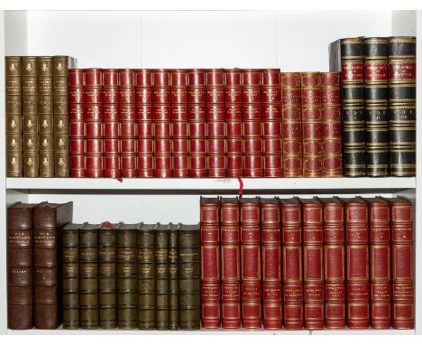Bindings.- Tennyson (Alfred, Lord) The Works of ..., 10 vol., number 60 of 500 copies, frontispieces, contemporary half-moroc