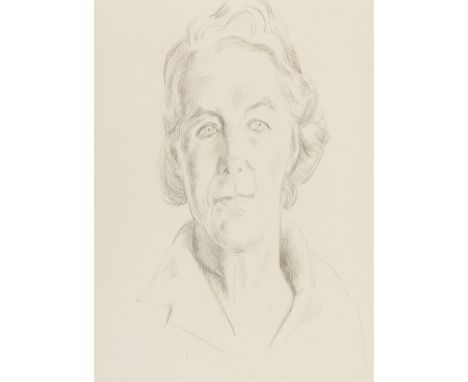 Australian pioneer aviator and poet.- Beaton (Cecil) Portrait of Ethel Marian Sumner "Maie" Casey, Baroness Casey, pencil on 