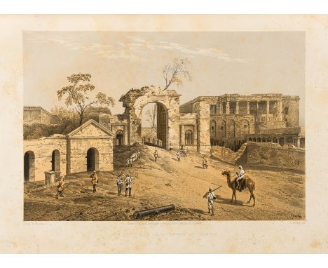 India.- Mecham (Clifford Henry) Sketches &amp; Incidents of the Siege of Lucknow, first edition, tinted lithograph title with