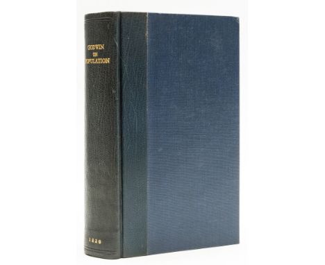 NO RESERVE Godwin (William) Of Population, first edition, half-title, repairs to title, affecting a letter of text, the odd h