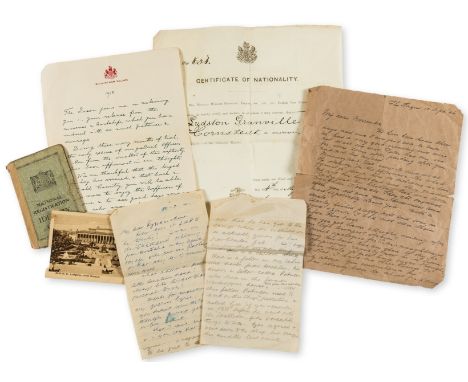 NO RESERVE Russian émigrés.- Collection of papers, letters, photographs etc., relating to Hornstadt, Schmidt and Shaw familie