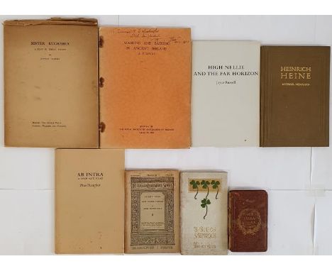 Irish Interest: Washing and Bathing in Ancient Ireland by A T Lucas SIGNED, Vol 95 1965; Sister Eucharia -a play in three sce
