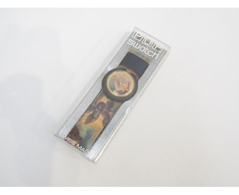 A Swatch Watch with cherub design by Vivienne Westwood