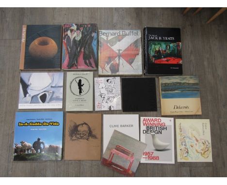 A collection of art and studio pottery books and catalogues including Bernard Leach 'Drawings, Verse &amp; Beliefs', Bernard 