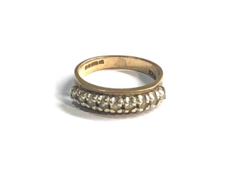 9ct gold vintage stone set Ring (2.9g) 