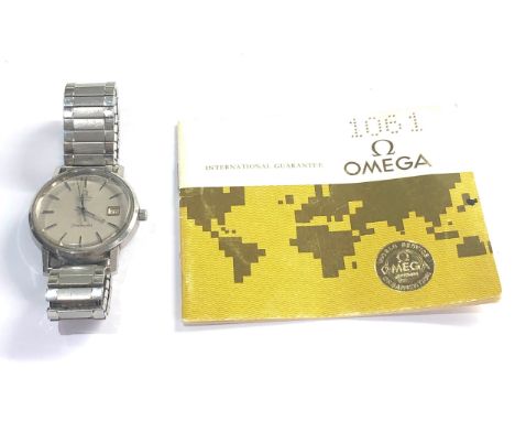 Vintage Omega seamaster quartz original guarantee booklet dated 25/7/81 case ref No 196.0113 cal 1342 requires battery no war
