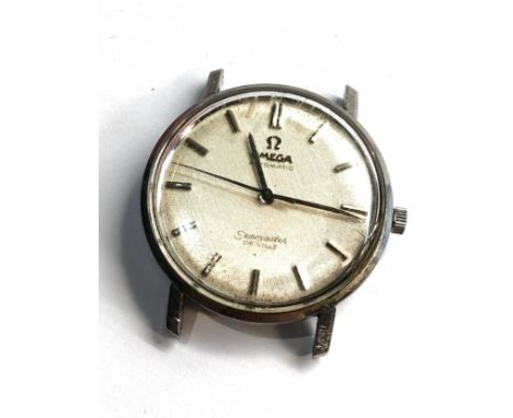 Vintage Omega Linen dial Seamaster De Ville automatic gents wristwatch steel in working order but no warranty given 