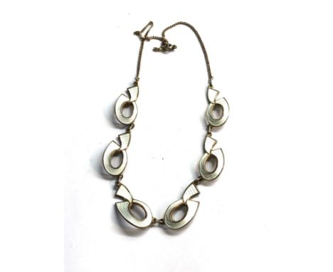 Norway silver and enamel necklace 