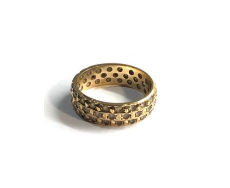 9ct gold stone set ring 4.6g 