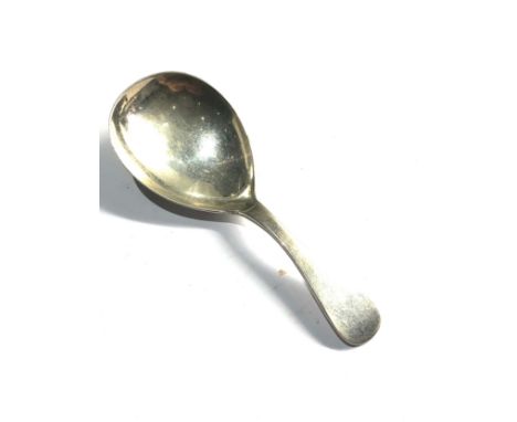 Antique silver tea caddy spoon makers levi &amp; salaman 