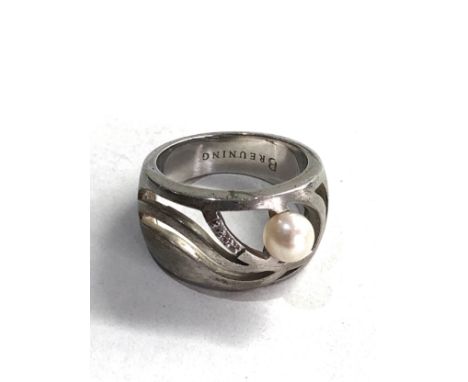 Breuning silver designer ring 