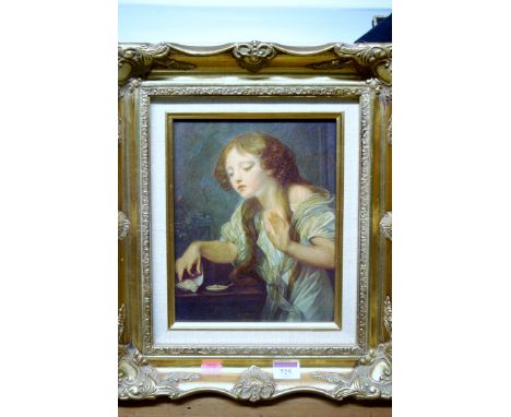 A reproduction portrait oleograph 