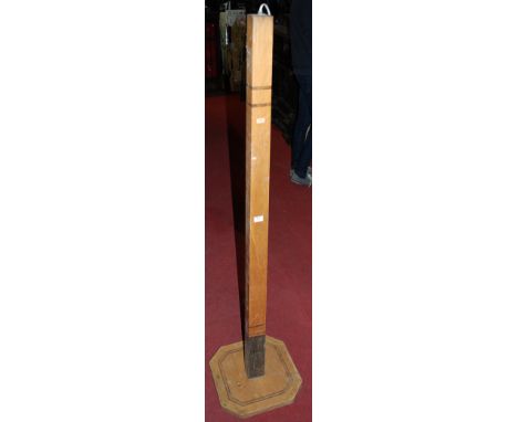 **An Art Deco standard lamp, and a bamboo stand (2)**
