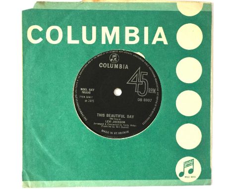 LEVI JACKSON - THIS BEAUTIFUL DAY/ DON'T YOU BE A SINNER 7" (UK COLUMBIA - DB 8807). A scarce UK Columbia pressed slice of no