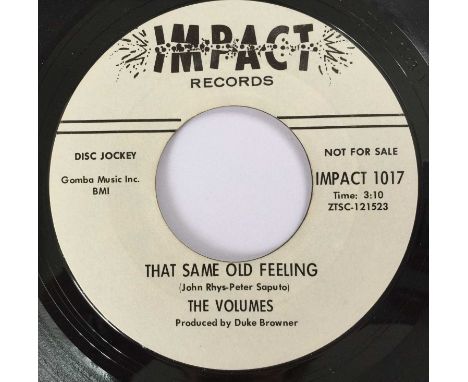 THE VOLUMES - THAT SAME OLD FEELING (PROMO - IMPACT RECORDS 1017). A killer promotional copy of The Volumes - That Same Old F