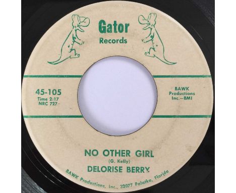 DELORISE BERRY - NO OTHER GIRL 7" (GATOR RECORDS 45-105). A top cut by Delorise Berry to include No Other Girl c/w Crying Won