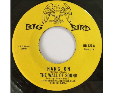 THE WALL OF SOUND - HANG ON 7" (ORIGINAL US COPY - BIG BIRD BB-127). The original US 7" (stock) copy of The Wall Of Sound - H