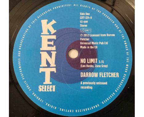 DARROW FLETCHER - NO LIMIT 7" (KENT SELECT - CITY 024). A lovely 45 to include Darrow Fletcher - No Limit / What Good Am I Wi