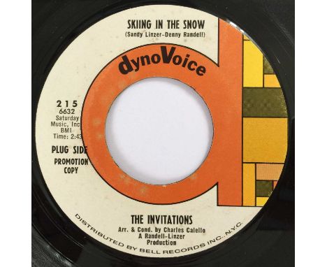 THE INVITATIONS - SKIING IN THE SNOW (PROMO - DYNOVOICE 215). A killer promotional 45 by The Invitations to include Skiing In
