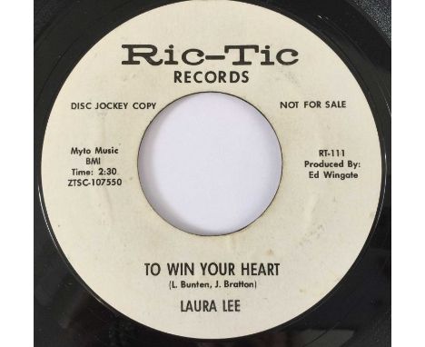LAURA LEE - TO WIN YOUR HEART/ SO WILL I 7" (US PROMO - RIC-TIC RECORDS RT-111). An original US promo 7" pressing of To Win Y