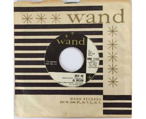 AL WILSON - HELP ME 7" (PROMO - WAND WND 1135). A rare promotional 45 by Al Wilson - Help Me (Wand - WND 1135, promo). In Ex 