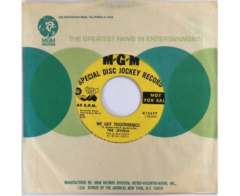 THE JEWELS - WE GOT TOGETHERNESS 7" (PROMO - MGM K13577). A killer promo cut by The Jewels to include We Got To Togetherness 