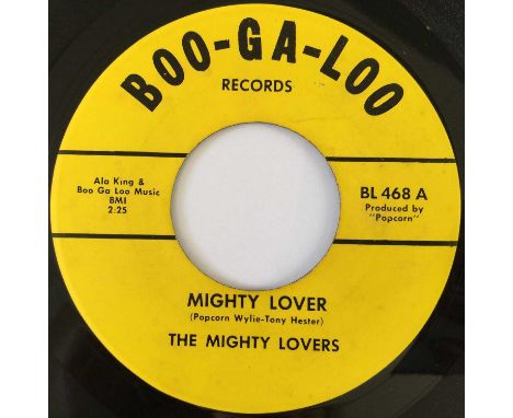 THE MIGHTY LOVERS - MIGHTY LOVER/ SOUL BLUES 7" (US SOUL - BOO-GA-LOO RECORDS BL 468). A fantastic late-60s US pressing of Mi