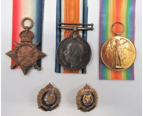 WW1 1914-15 Star Trio to the Army Service Corps consisting 1914-15 Star, silver War medal, Victory medal named "M2-032066 Pte