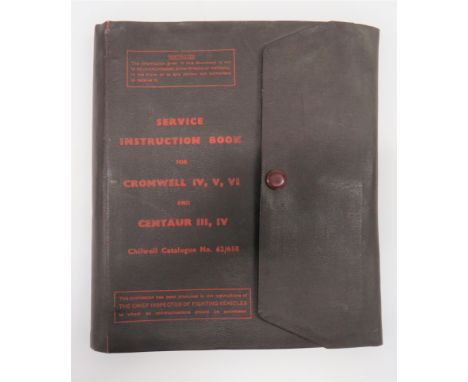 WW2 Cromwell IV-VI Tank Service Instruction Book first edition, printed April 1945 with full instructions on the tank. &nbsp;