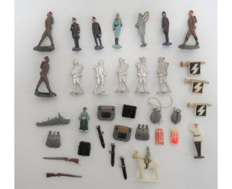 Third Reich German Fund Raising Items interesting selection including composite bugle with banner ... Composite Hitler Youth 