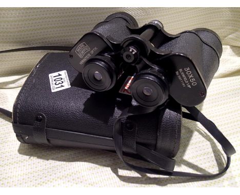 Pair of cased mark Scheffel binoculars 30 x 50. P&amp;P Group 1 (£14+VAT for the first lot and £1+VAT for subsequent lots) 