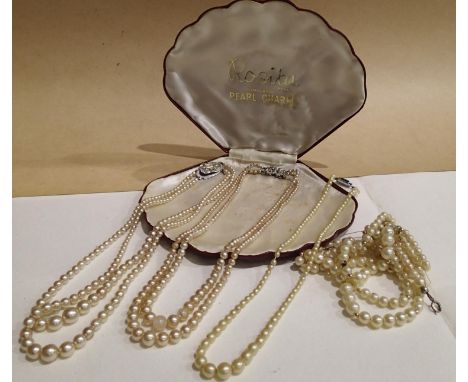 Cased Rosita pearls. P&amp;P Group 1 (£14+VAT for the first lot and £1+VAT for subsequent lots) 