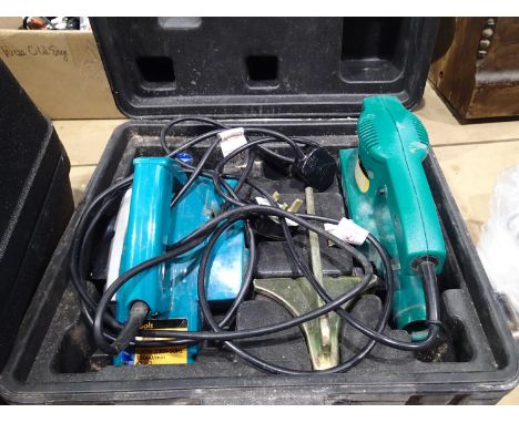 DP Tools cased orbital sander and power planer. Not available for in-house P&amp;P, contact Paul O'Hea at Mailboxes on 01925 