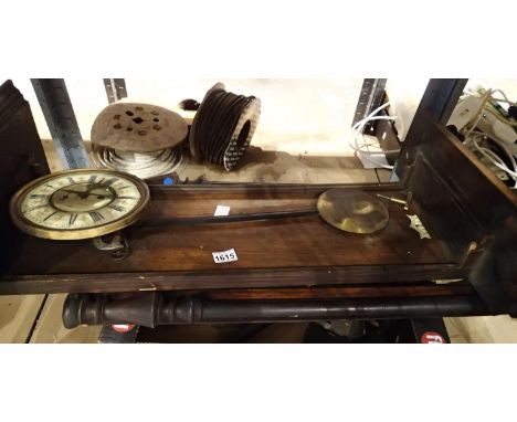 Vienna wall clock in need of restoration. Not available for in-house P&amp;P, contact Paul O'Hea at Mailboxes on 01925 659133
