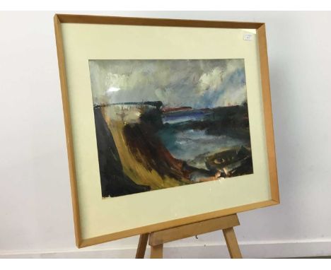 JOANNE PRITCHARD,SEASCAPE,oil on board, signed,overall size 65cm x 72cm,Mounted, framed and under glass