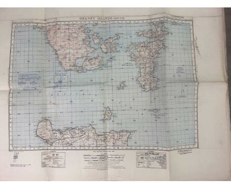 COLLECTION OF SCOTLAND WAR REVISION MAPS,circa 1940, comprising 1-44, 46-60, 62-64, 64-67, 69-83 and 85-91, along with five E