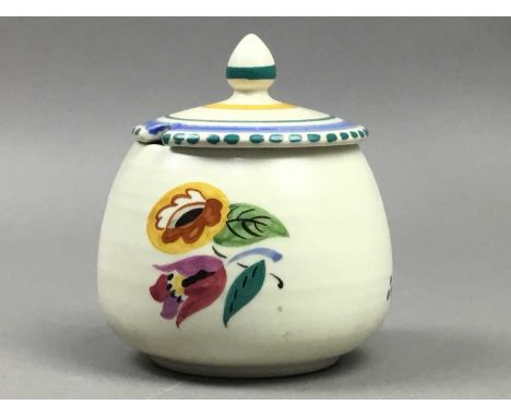 POOLE, QUIMPER AND FURTHER CONTINENTAL CERAMICS,including preserve jar on stand, bowl and plates