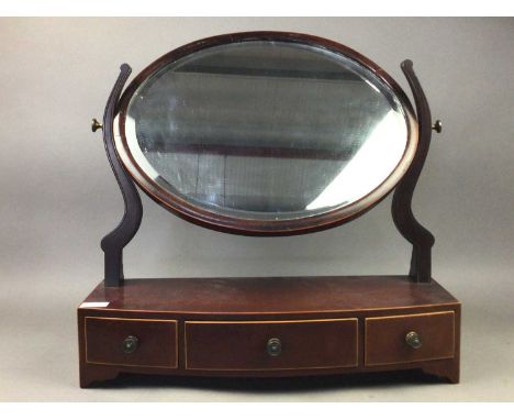 MAHOGANY OVAL DRESSING MIRROR