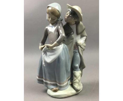 ROYAL WORCESTER FIGURE OF 'FRUIT SELLER AT APPLEBY FAIR',limited edition no. 253/500, boxed with CoA, along with two Lladro f