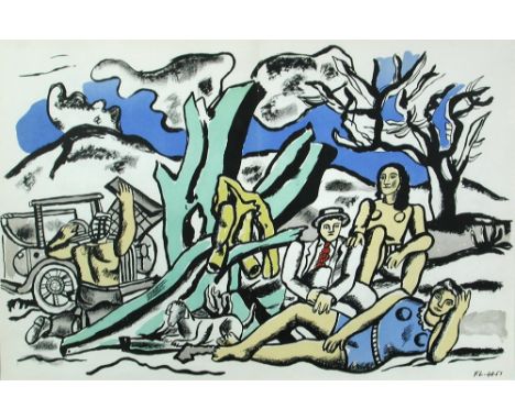 § Fernand Léger (French, 1881-1955) Picnic Verve signed lower right within the print "FL.43.51" lithograph 35 x 52cm (14 x 20