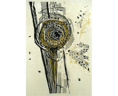 § Gertrude Hermes, OBE, RA (British, 1901-1983) Bees signed lower right "Gertrude Hermes 1963" and numbered 15/30 lithograph 