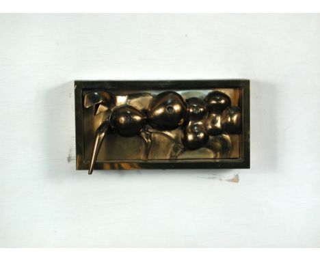 § Bernard Meadows, (British, 1915-2005), Maquette for large Crab Relief, polished bronze mounted on painted panel, signed wit