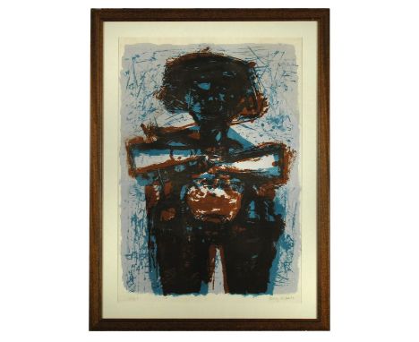 § Henry Cliffe (British, 1919-1983) Standing Figure signed lower right "Henry Cliffe '59" and inscribed "Proof" lithograph 75